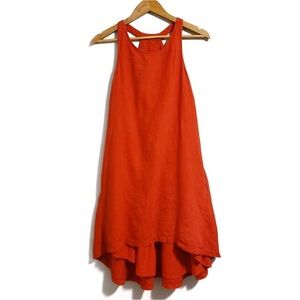 Banana Republic orange dress one size (fits like a small or medium) high low